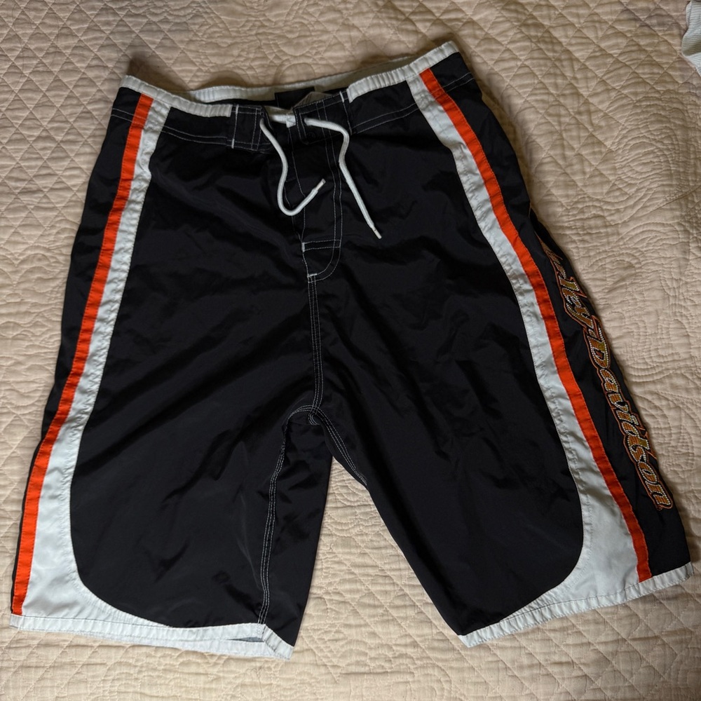 Harley Davidson boy swim trunks